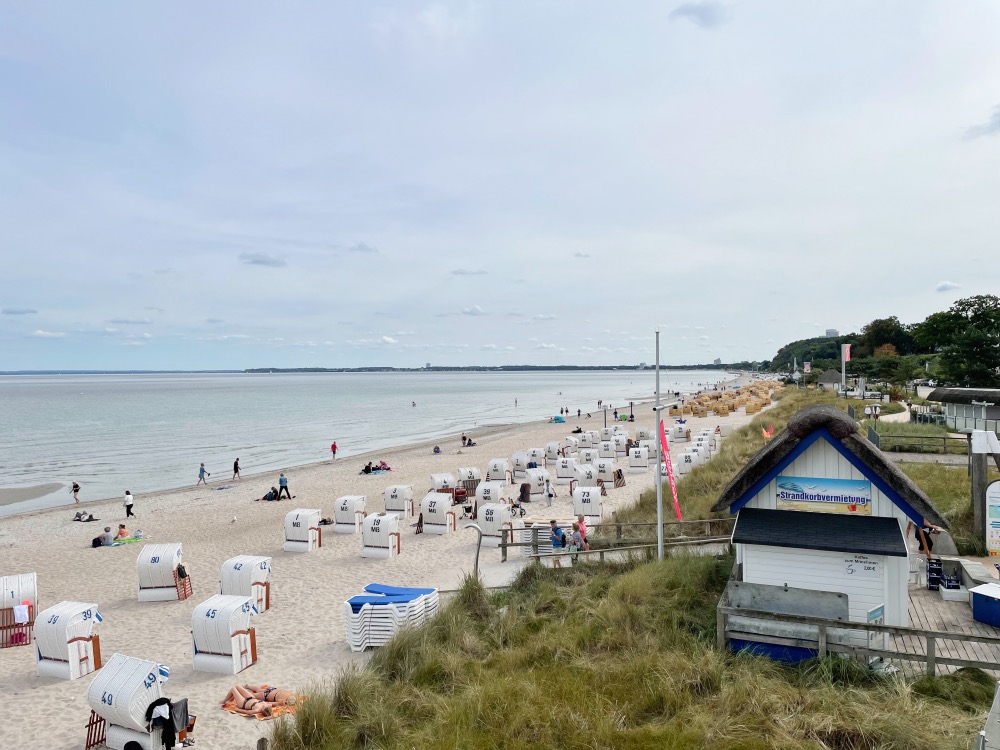 Urlaubsfoto Strand und Strandkörbe