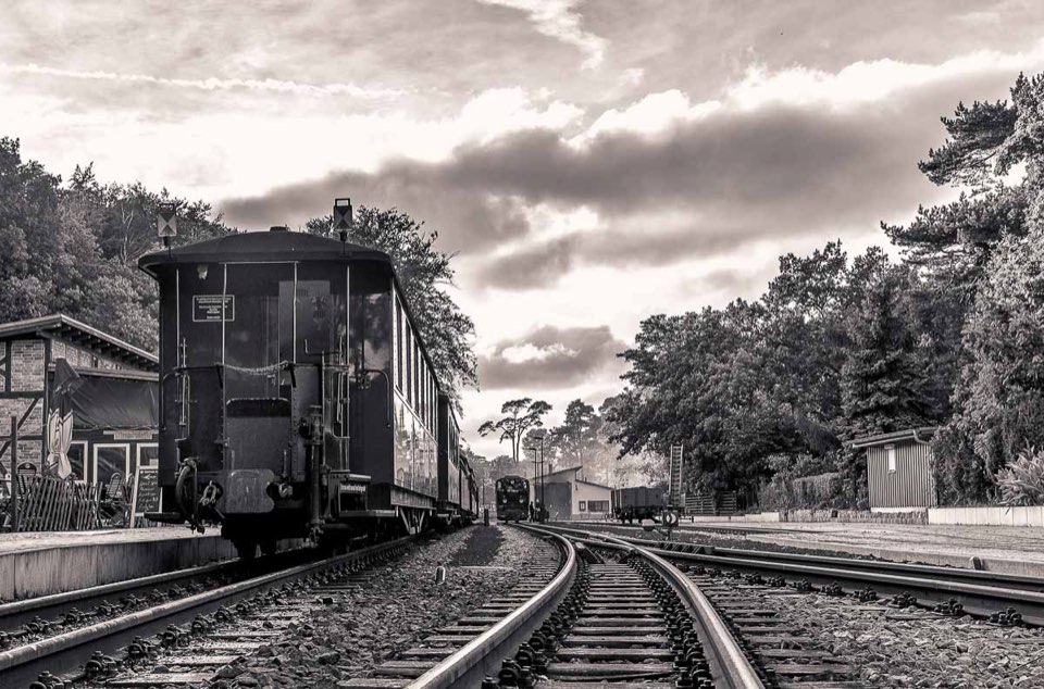 Der Rasende Roland - Rügen - sw Foto