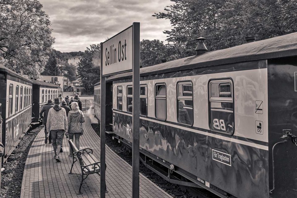 Der Rasende Roland - Rügen - sw Foto