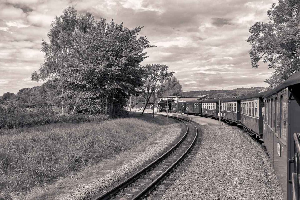 Der Rasende Roland - Rügen - sw Foto