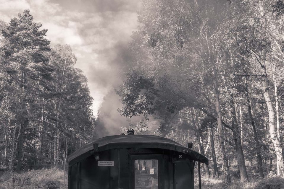 Der Rasende Roland - Rügen - sw Foto