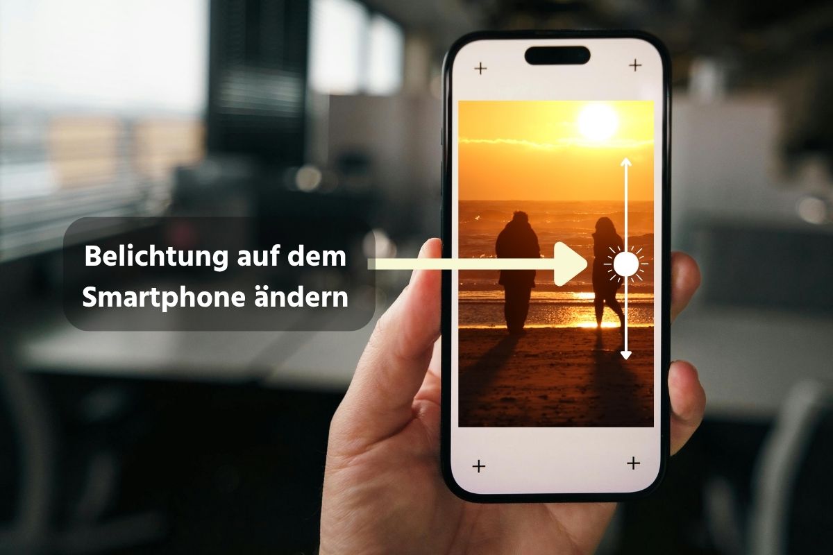 Belichtungseinstellung auf dem Smartphone